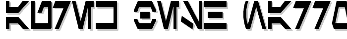 Aurek-Besh Narrow font